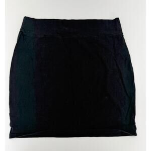 Wild Fable Womens Juniors Skirt Size Large Black Pull On Tight Mini Skirt